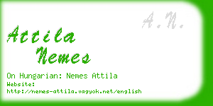 attila nemes business card